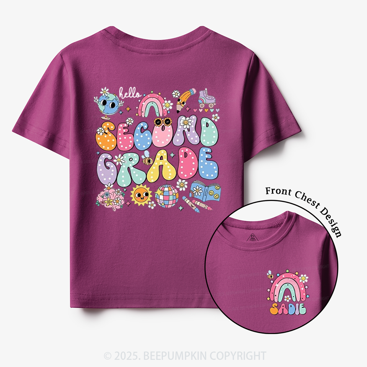 Personalized My World Toddler&Kid's Tees Beepumpkin