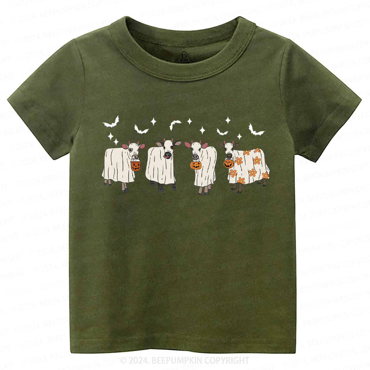 Halloween Ghost Cows Toddler&Kids Tees 