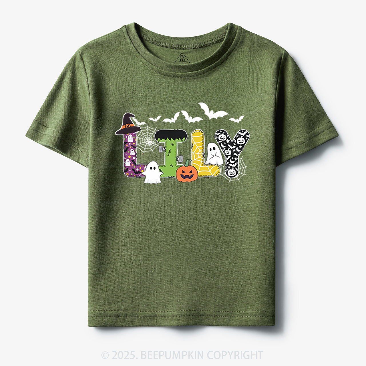 Personalized Halloween Name Toddler&Kid's Tees Beepumpkin