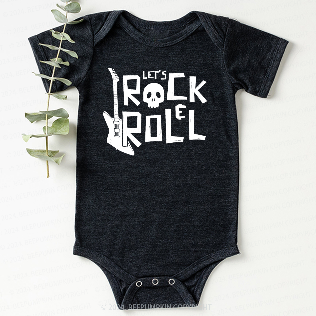 Lets Rock n Roll Bodysuit For Baby 8