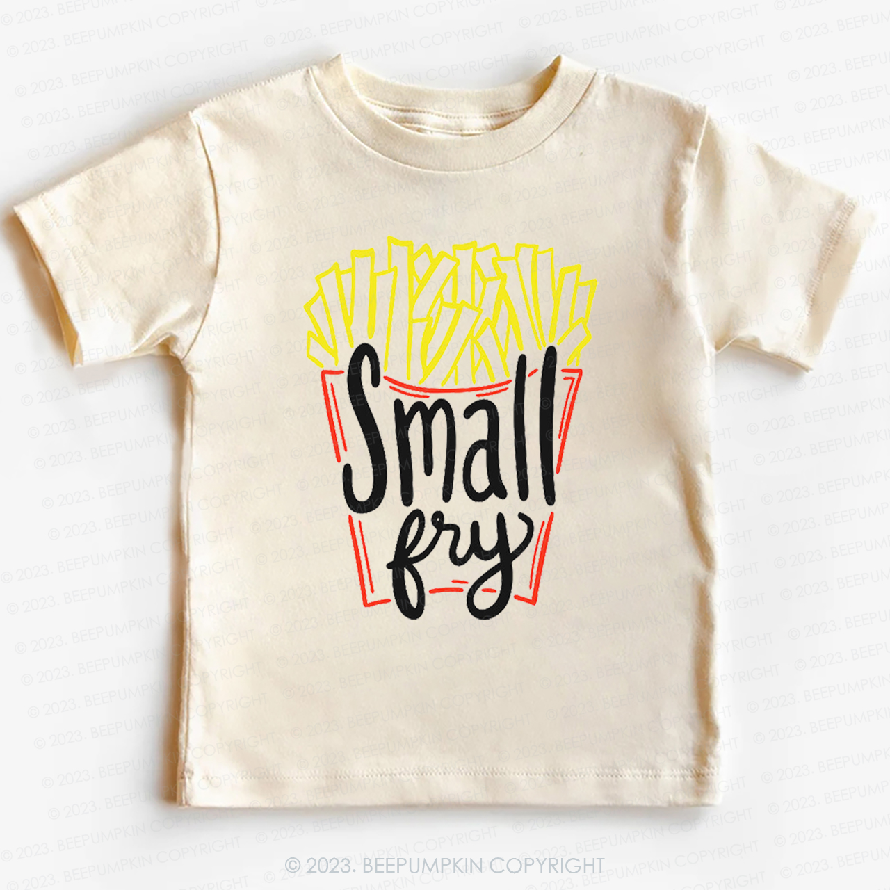 Cute "Small Fry" Fries Kids Shirt
