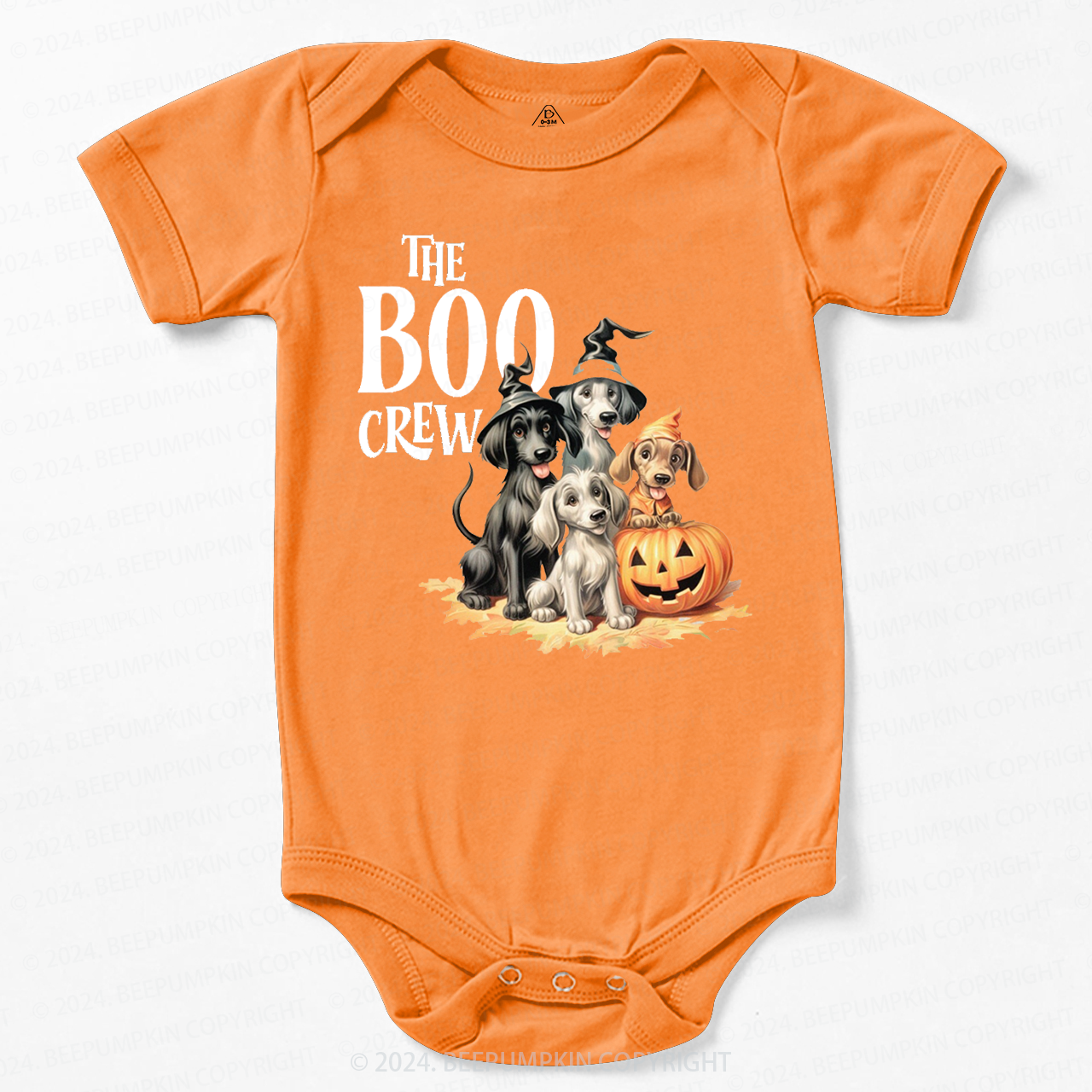 Cute Halloween Dogs Tee Bodysuit For Baby