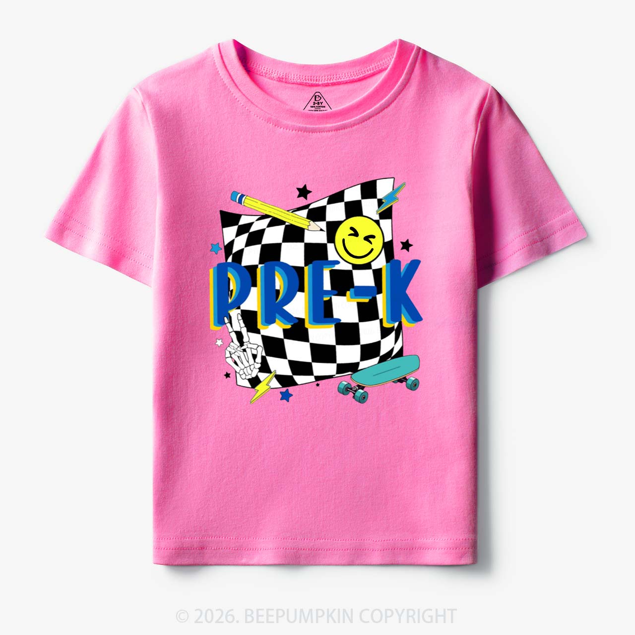 Personalized Cool Skateboard Lightning Back to School Toddler&Kid's Tees