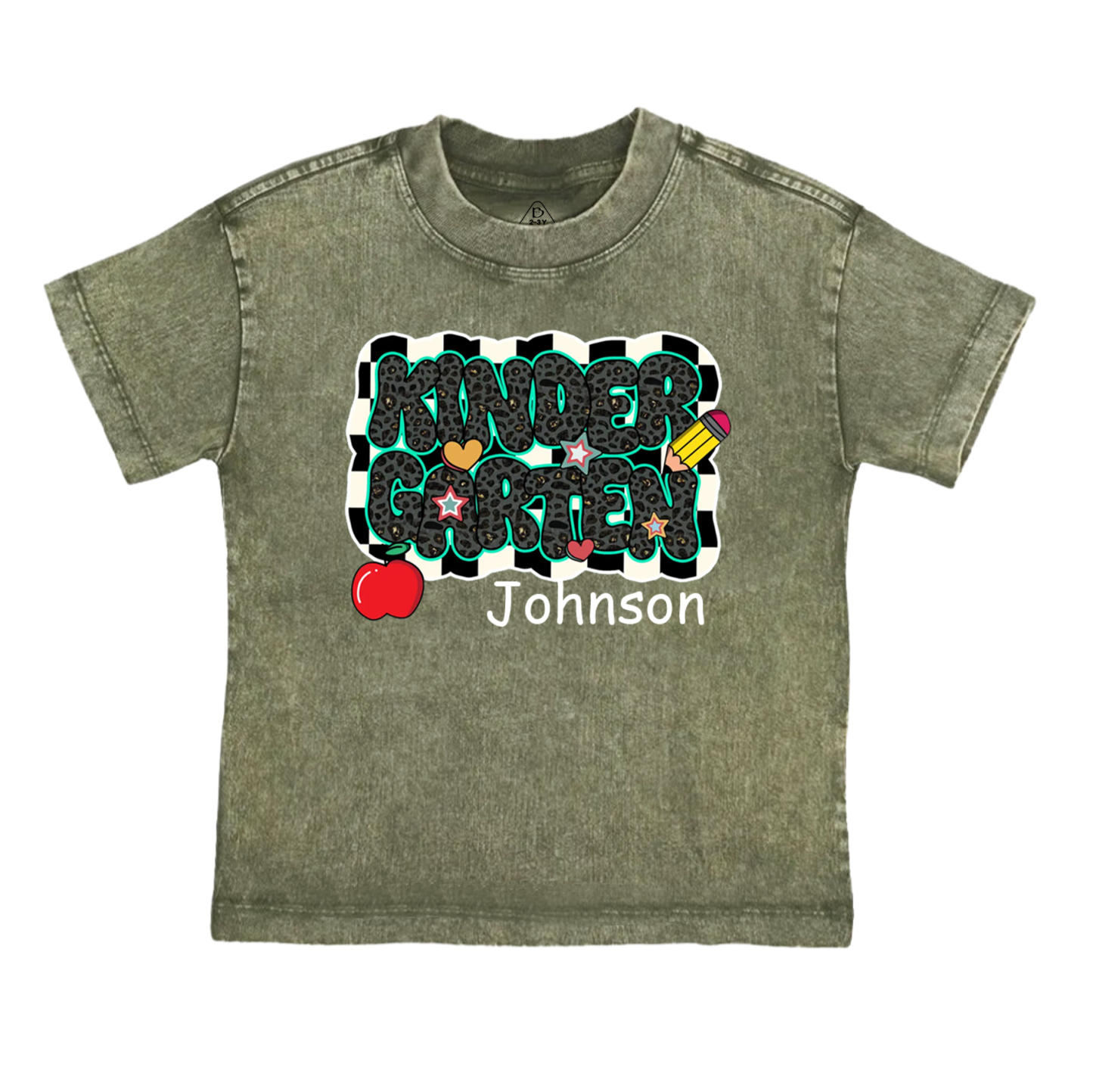 Personalized Back To School Bundle Toddler&Kids Washed Tees