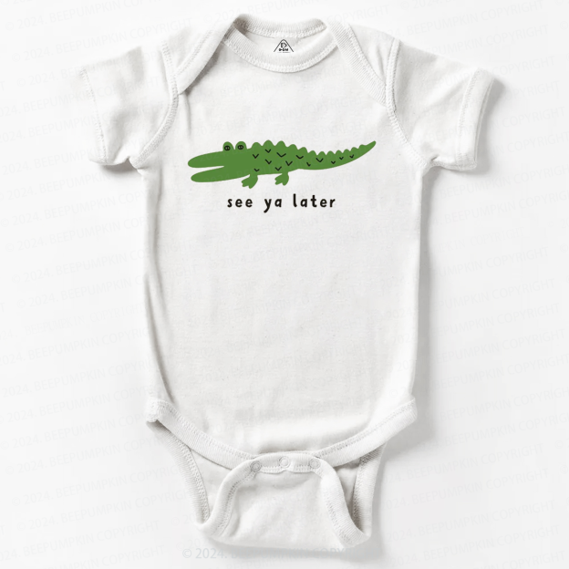 Animal Lover Tee Alligator Baby Bodysuit 7