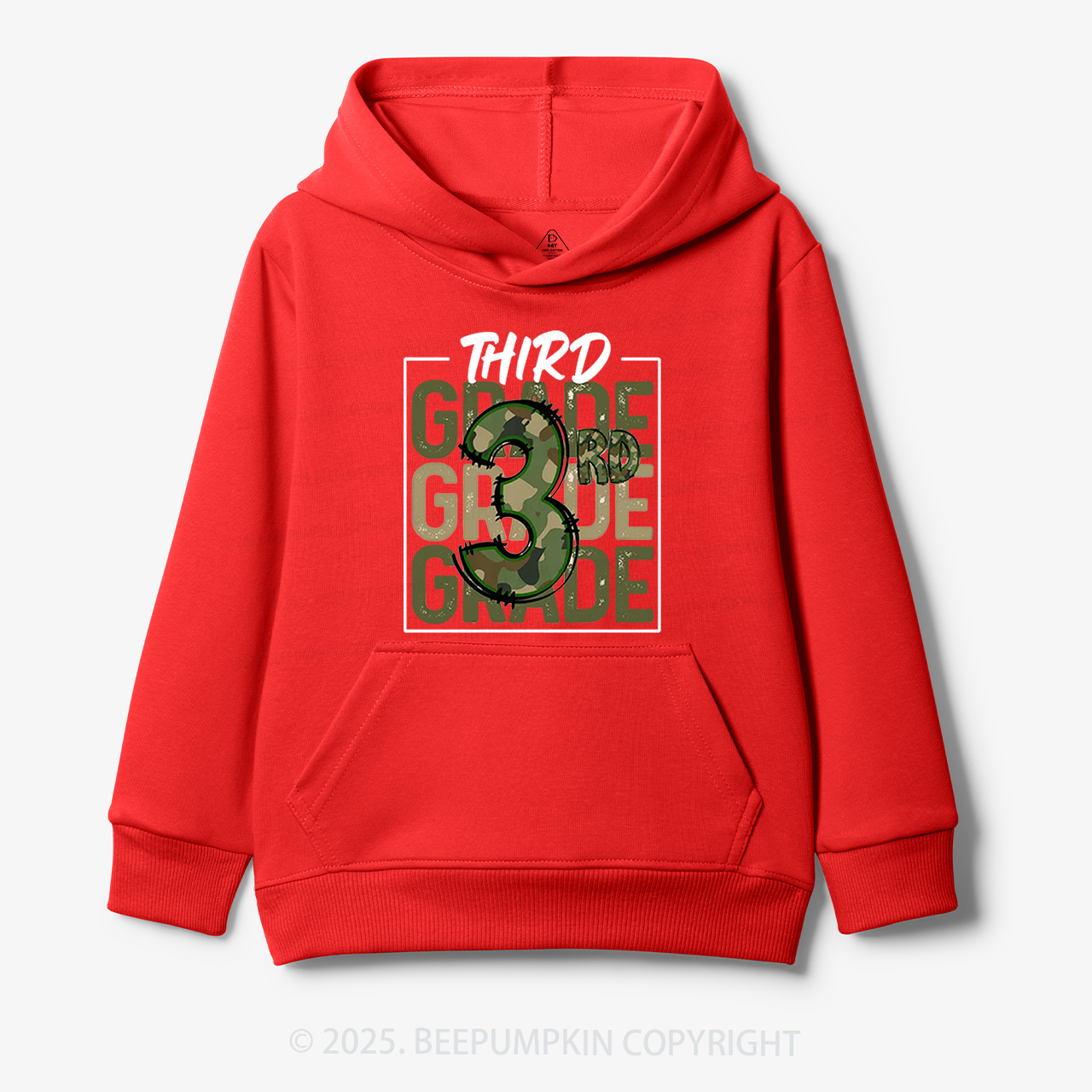 Personalized Camo Back to School Kid's Hoodies Beepumpkin