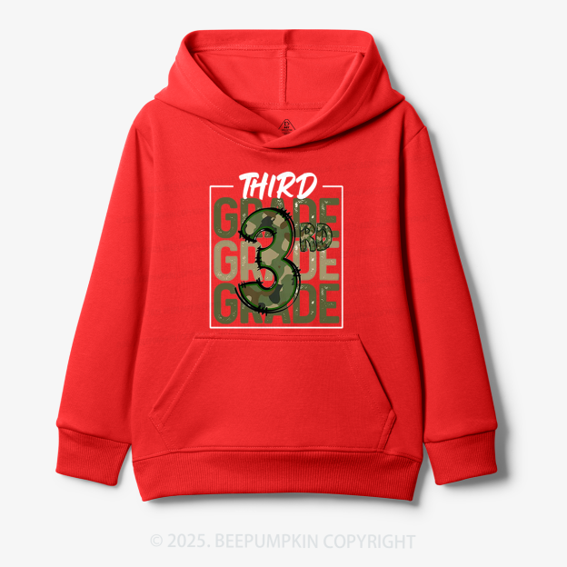 Personalized Camo Back to School Kid's Hoodies Beepumpkin