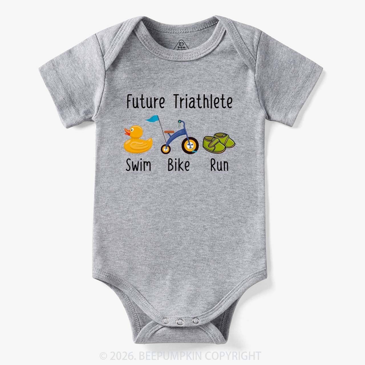 Future Triathlete Swim Bike Run Bodysuit