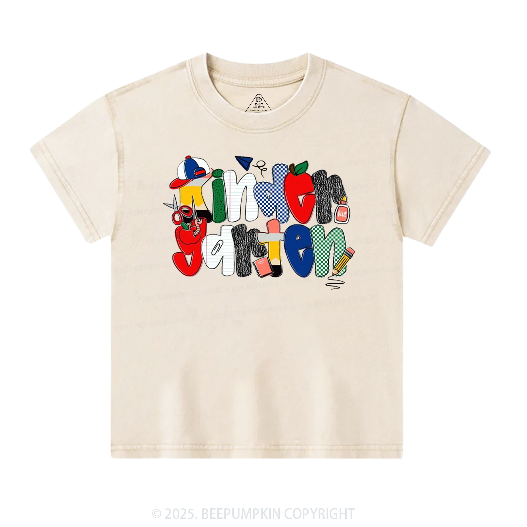 Doodle Grades Toddler&Kids Washed Tees