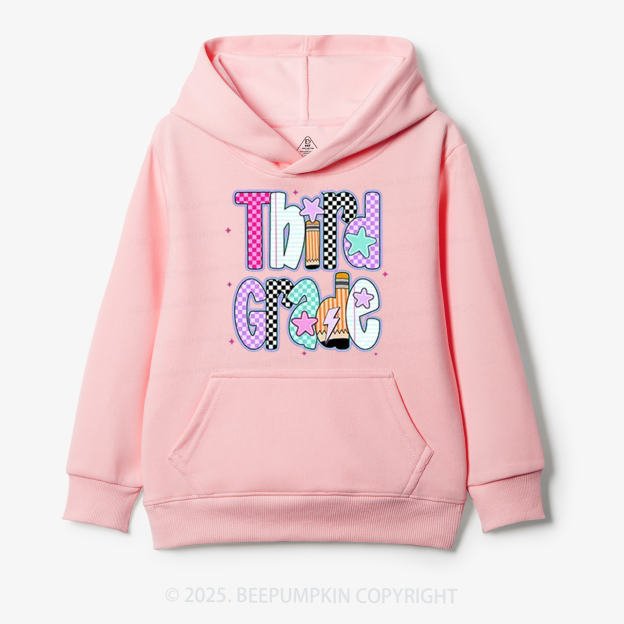 Personalized Purple Aura Grade Kid's Hoodies Beepumpkin