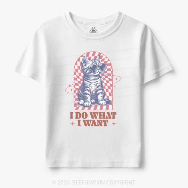 I Do What I Want Kitten Toddler&Kid's Tees