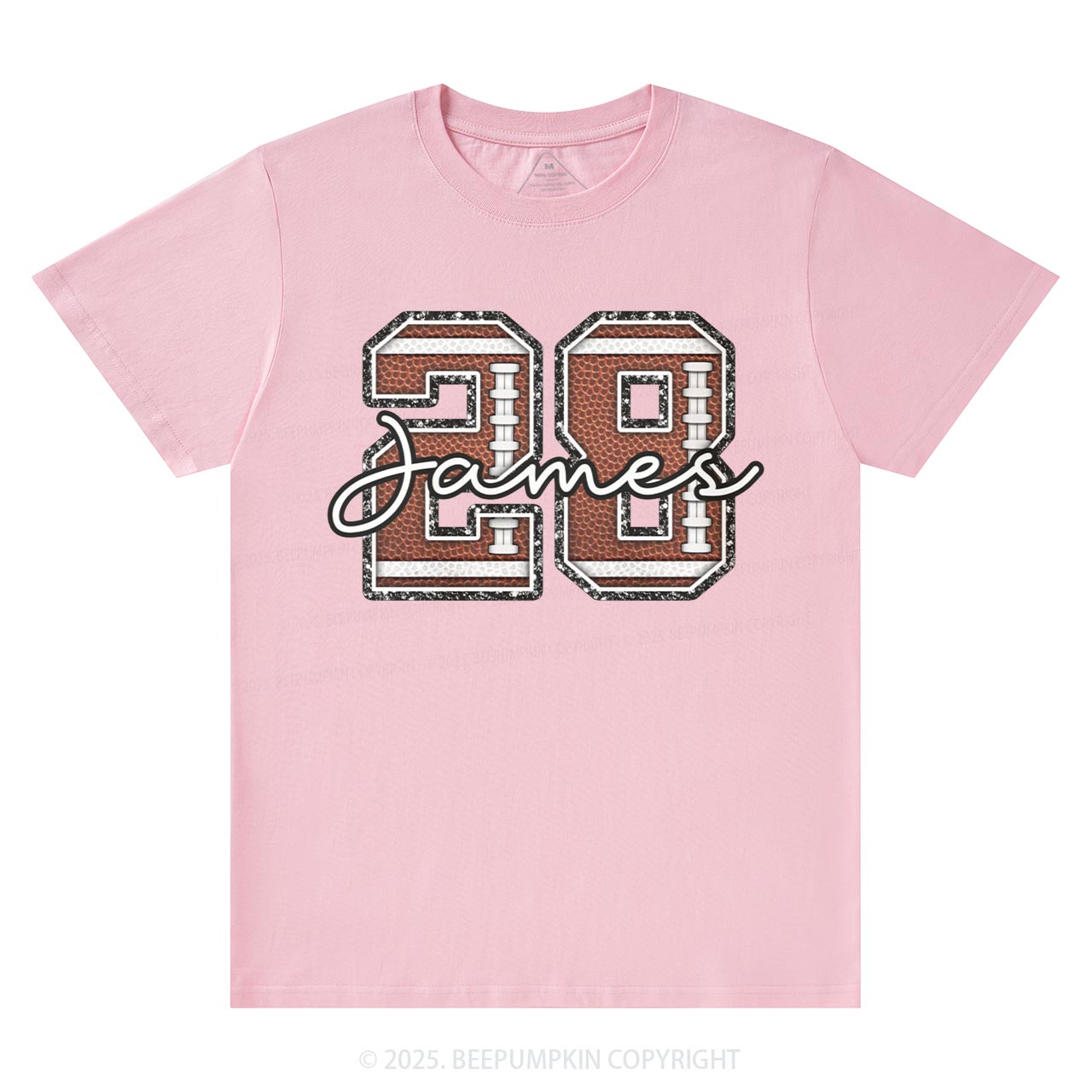 Personalized Football Number Sports Mom T-Shirts Beepumpkin