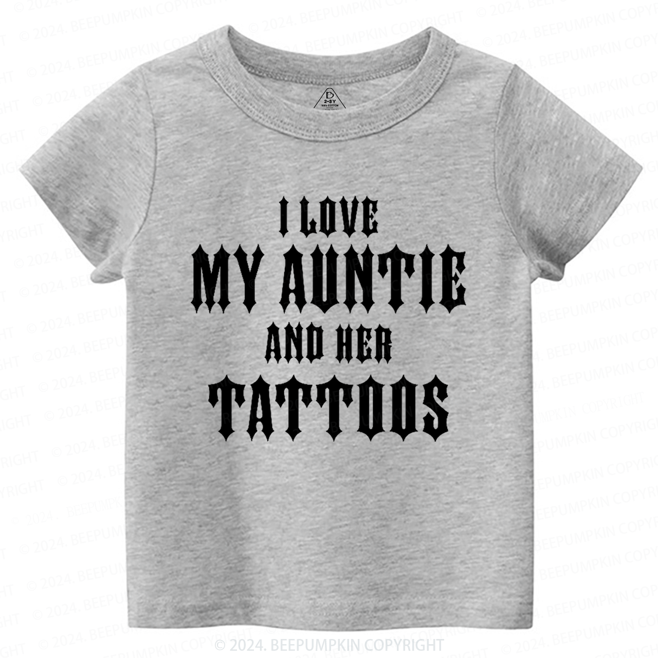 I Love My Auntie And Her Tattoos Toddler&Kids Tees 7
