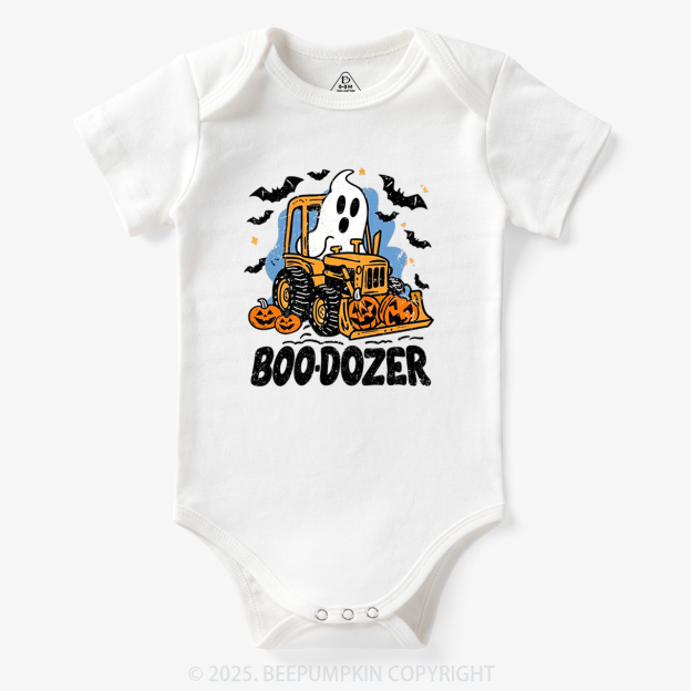 Halloween Ghost Boo-dozer Bodysuit Beepumpkin