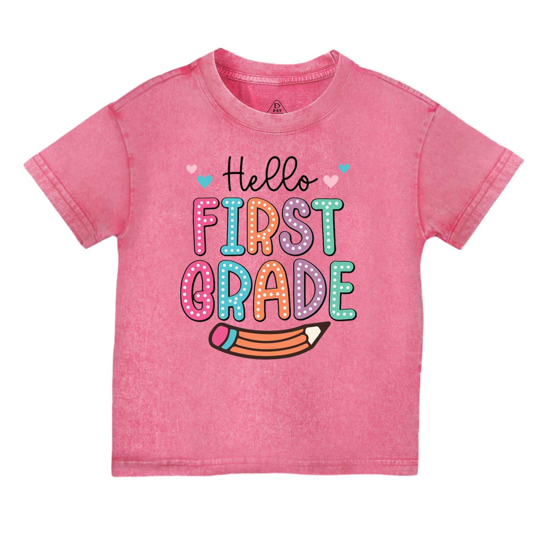 Hello Grade Back To School Toddler&Kids Washed Tees