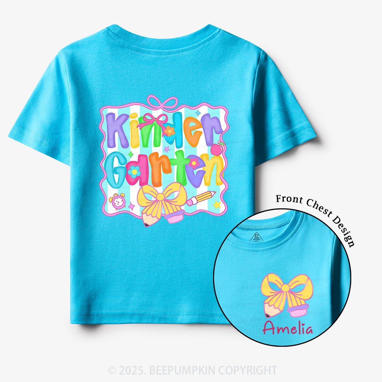 Personalized Learning in Color Toddler&Kid's Tees Beepumpkin