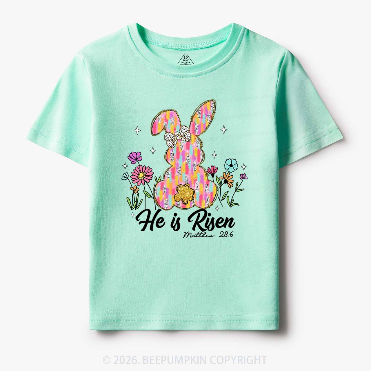 Risen In Bloom Faith & Flowers Toddler&Kids Tees