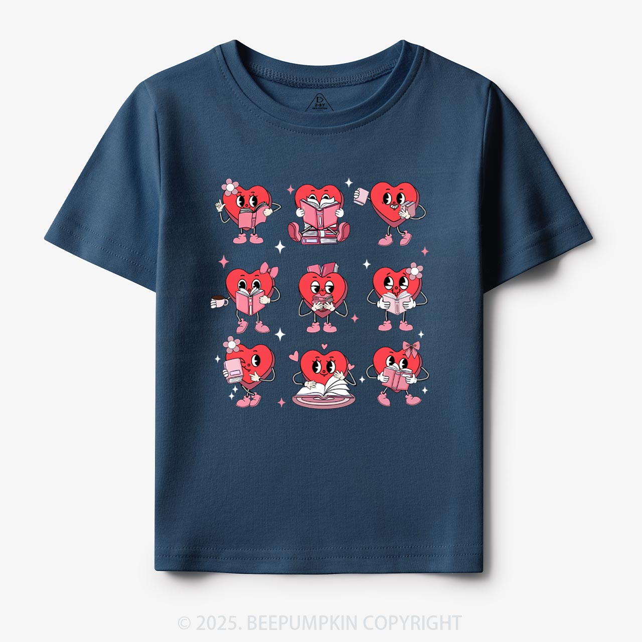Book Lovers Valentine’s Day Toddler&Kid's Tees Beepumpkin
