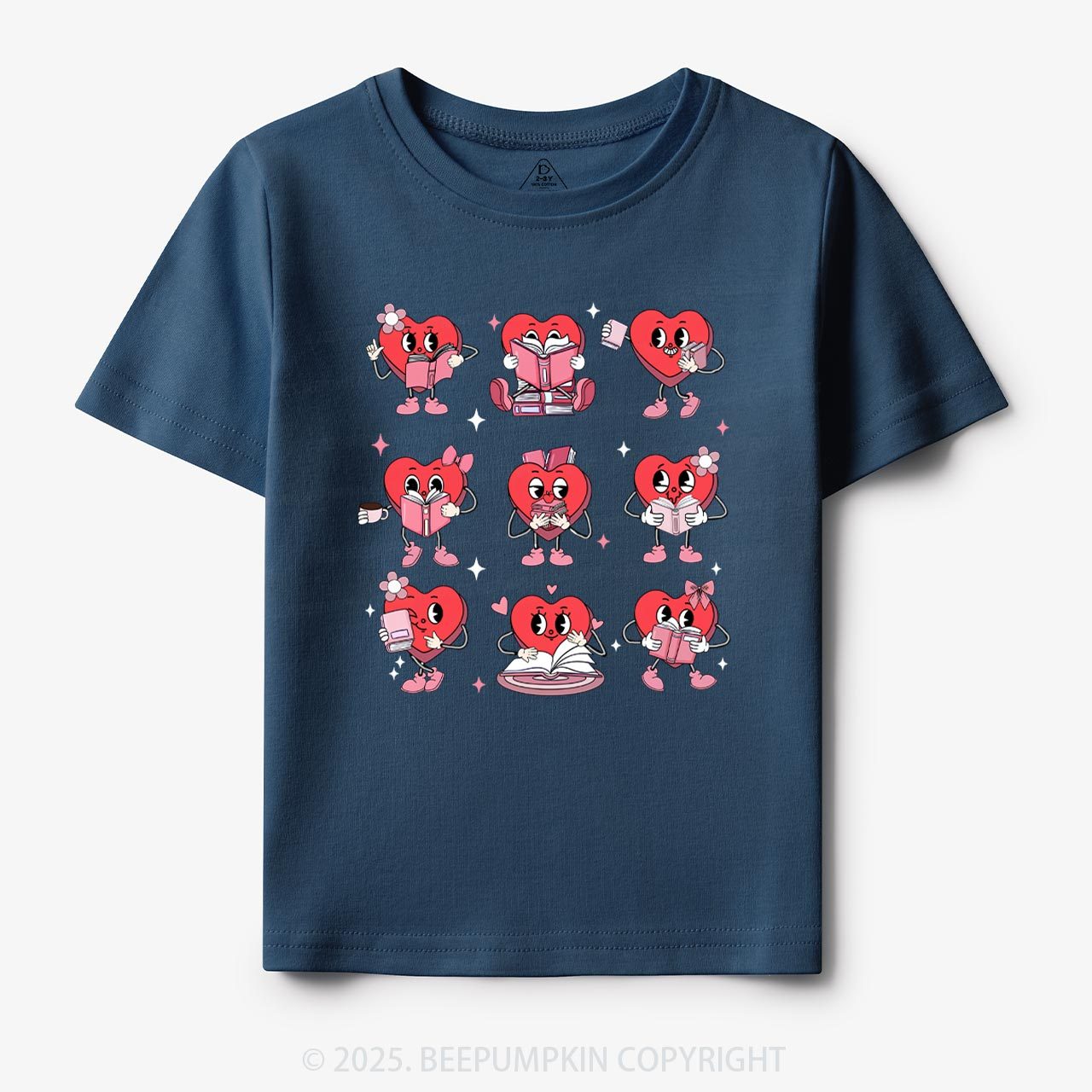 Book Lovers Valentine’s Day Toddler&Kid's Tees Beepumpkin