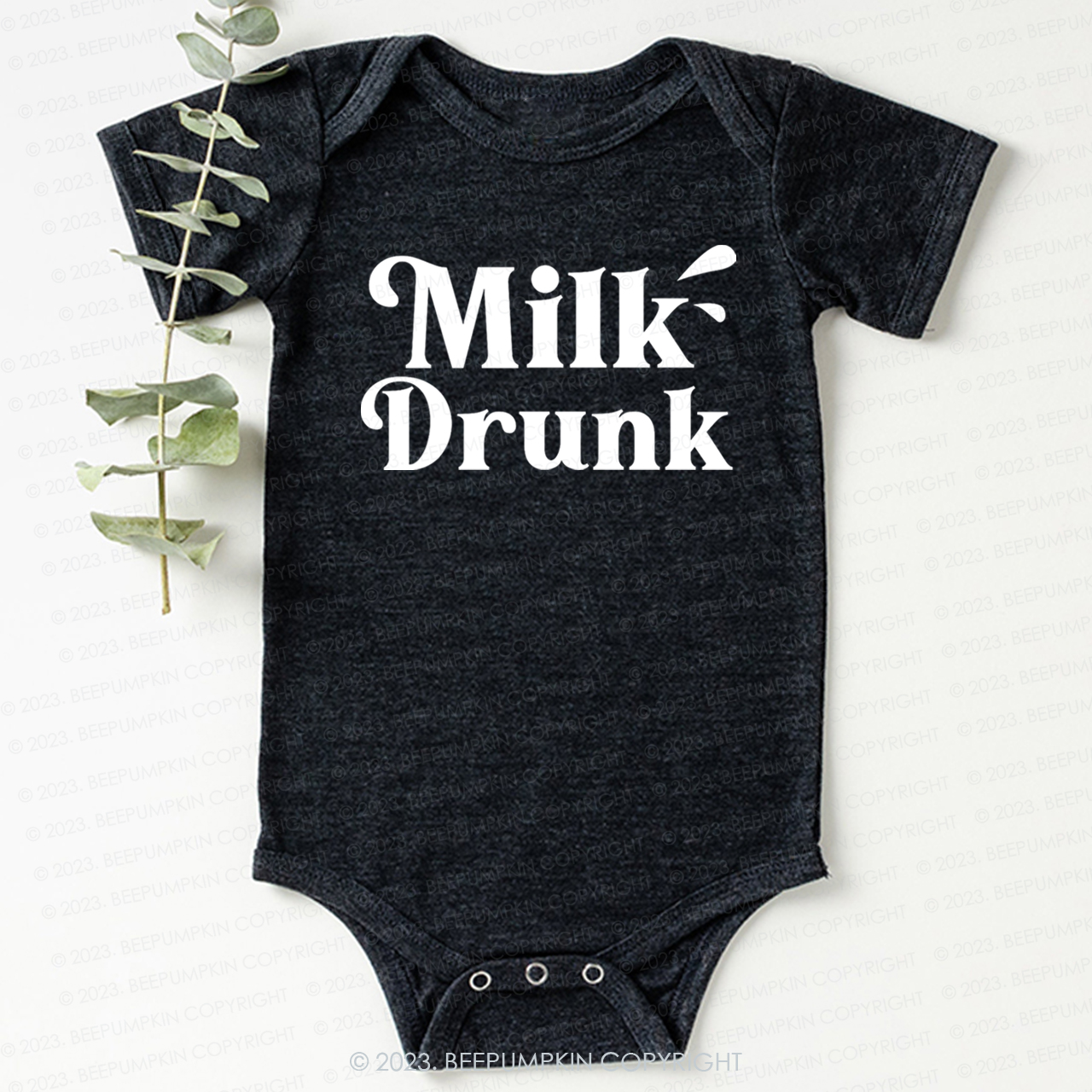 Funny Milk Drunk Bodysuit For Baby