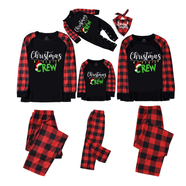 Christmas Crew Lanterns Family Matching Pajamas Beepumpkin