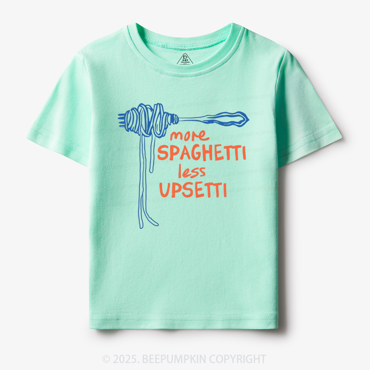 More Spaghetti Less Upsetti Toddler&Kid's Tees Beepumpkin 7