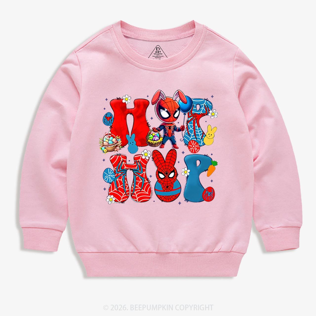 Cartoon Easter Bunny Kid's Sweatshirt