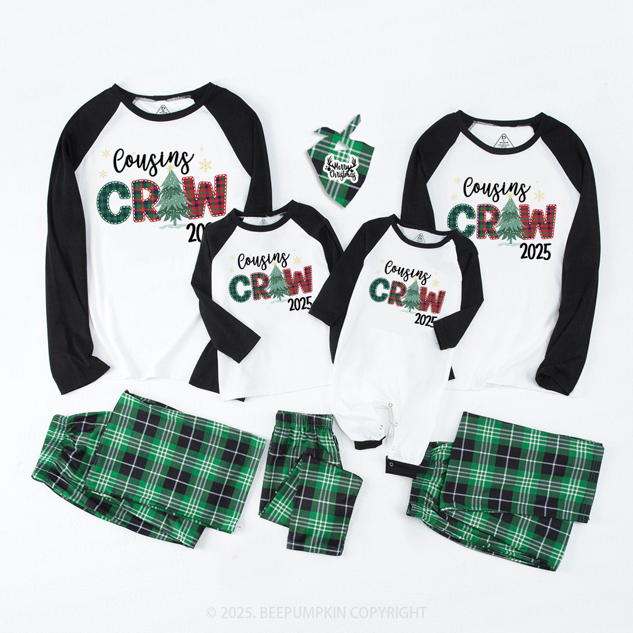 2025 Cousins Crew Christmas Family Matching Pajamas Beepumpkin