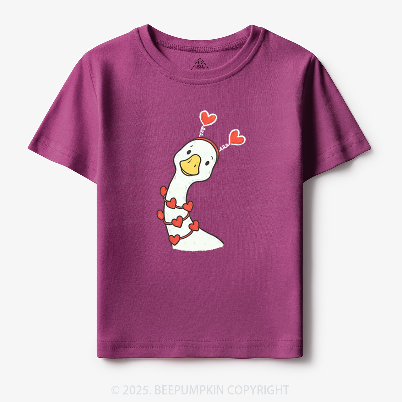 Pink Bow Preppy Goose Toddler&Kid's Tees Beepumpkin