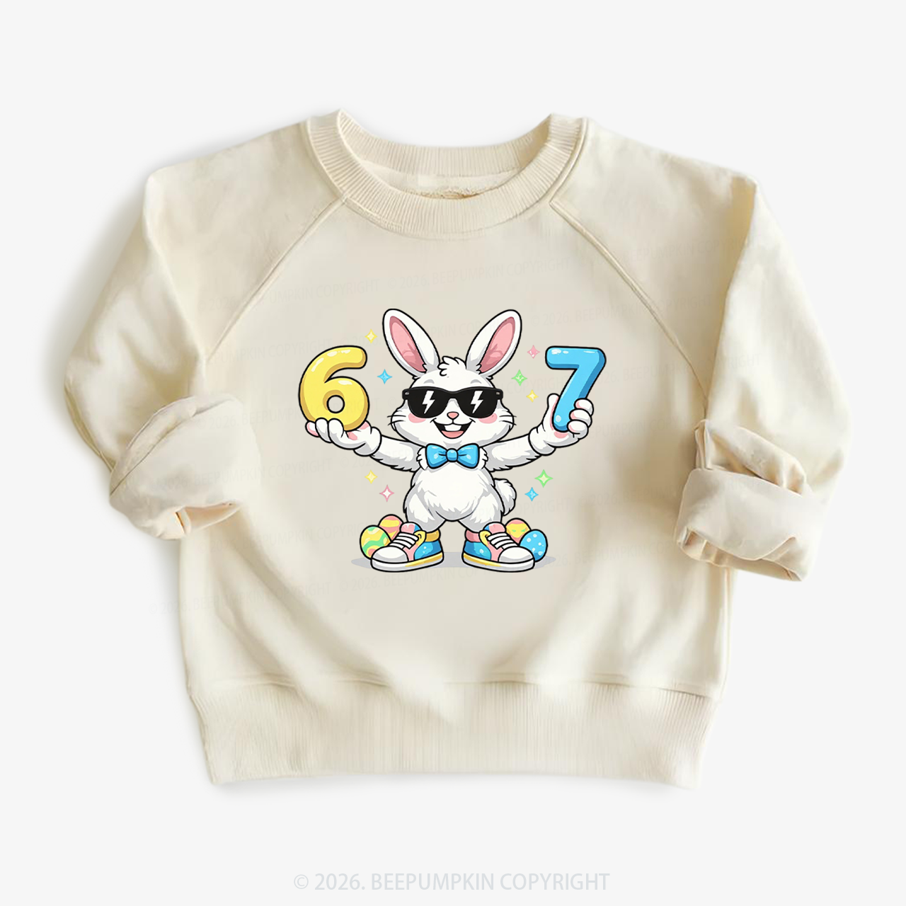 Hip‑Hop 67 Bunny Toddler&Kid's Sweatshirt