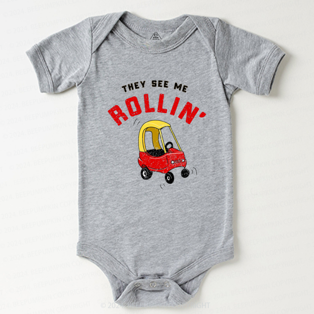 They See Me Rollin' Baby Bodysuit 7