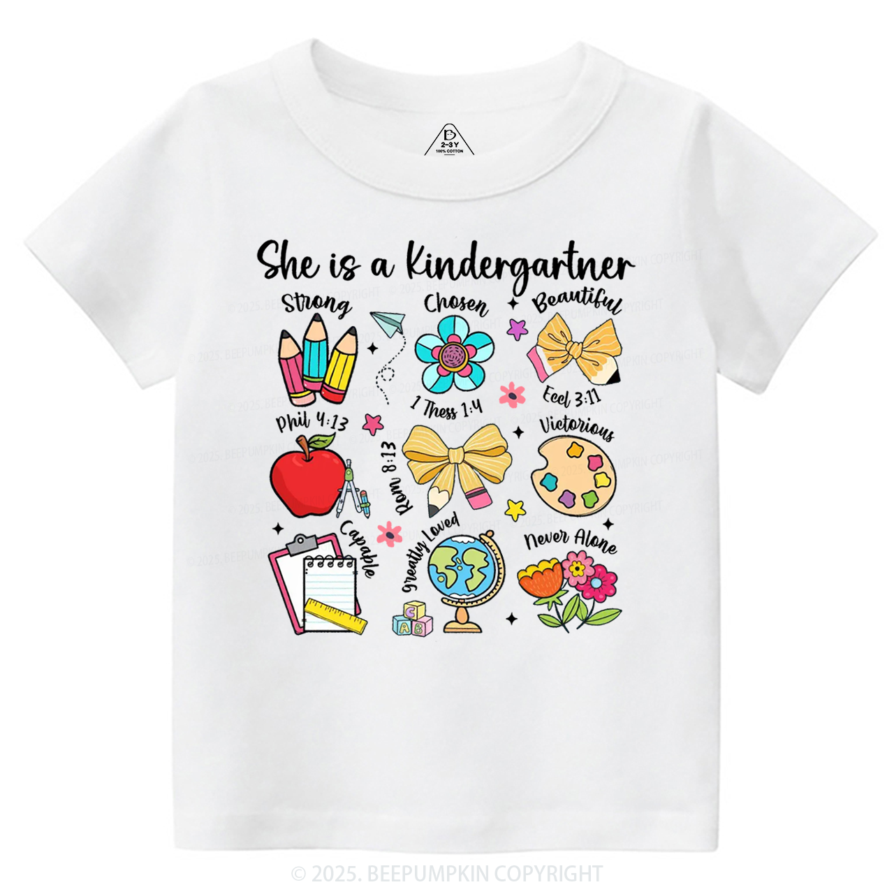 Personalized Bright & Brilliant Grader Toddler&Kid's Tees Beepumpkin