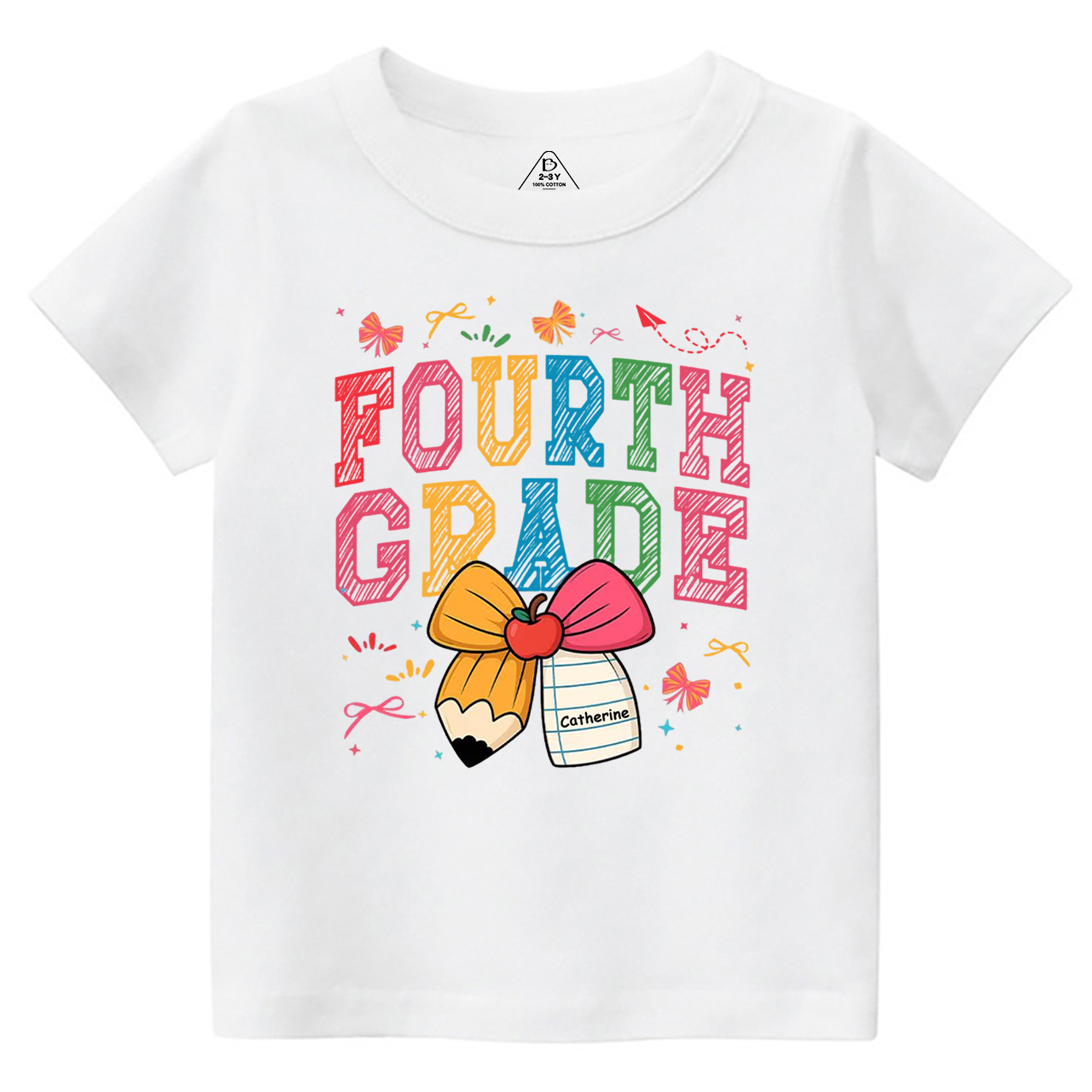 Personalized Girl Back To School Bundle Toddler&Kid's Tees Beepumpkin