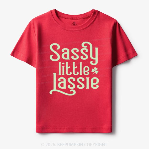 Sassy Little Lassie St. Patrick's Day Toddler&Kid's Tees Beepumpkin
