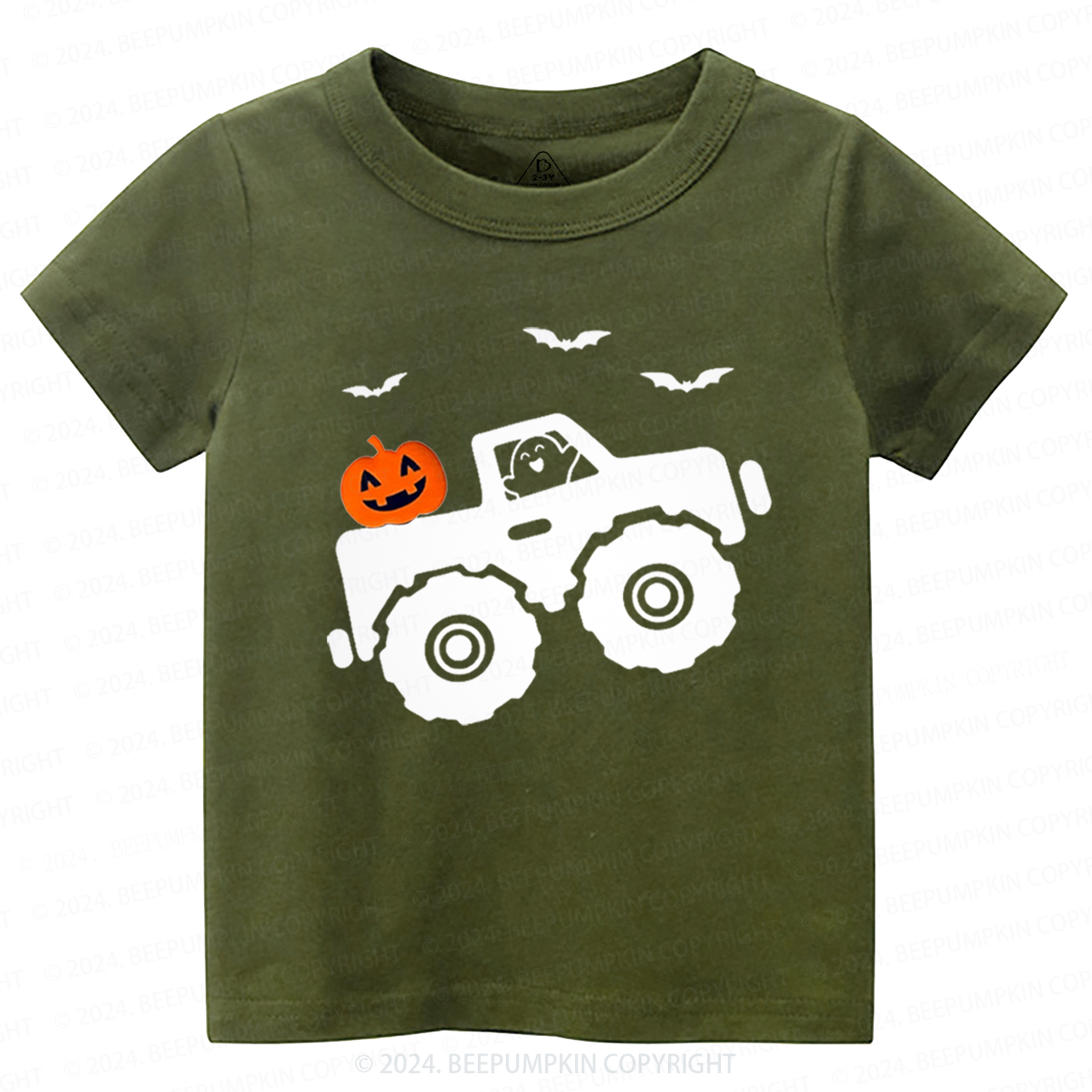 Halloween Monster Truck Toddler&Kids Tees 