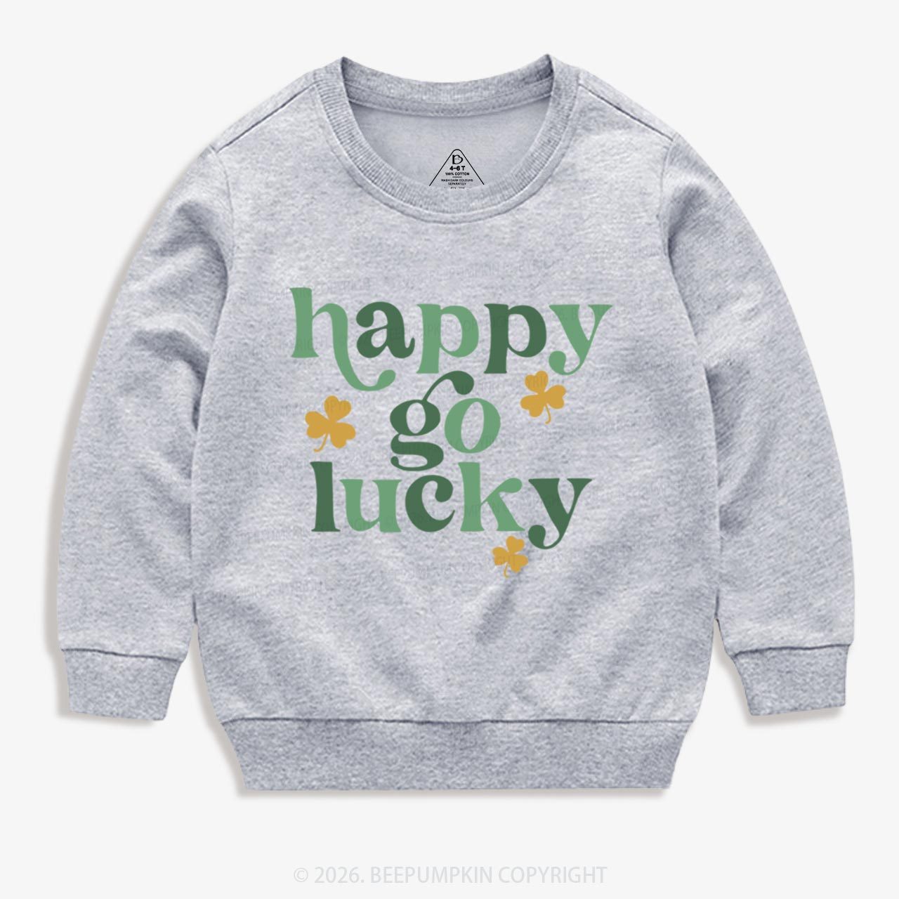 Happy Go Lucky St. Patrick's Day Kid's Sweatshirt