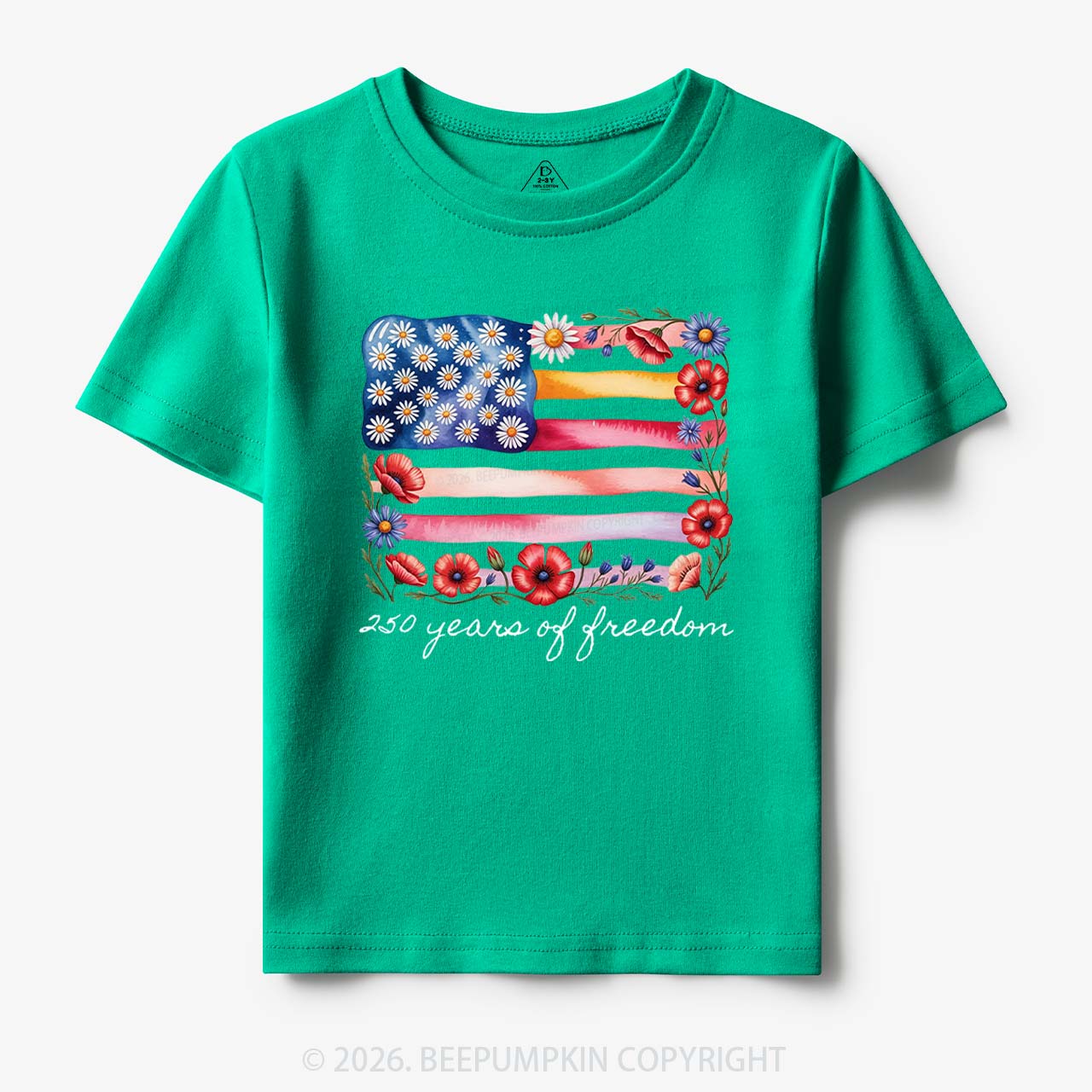 250 Years of Freedom Patriotic Toddler&Kid's Tees