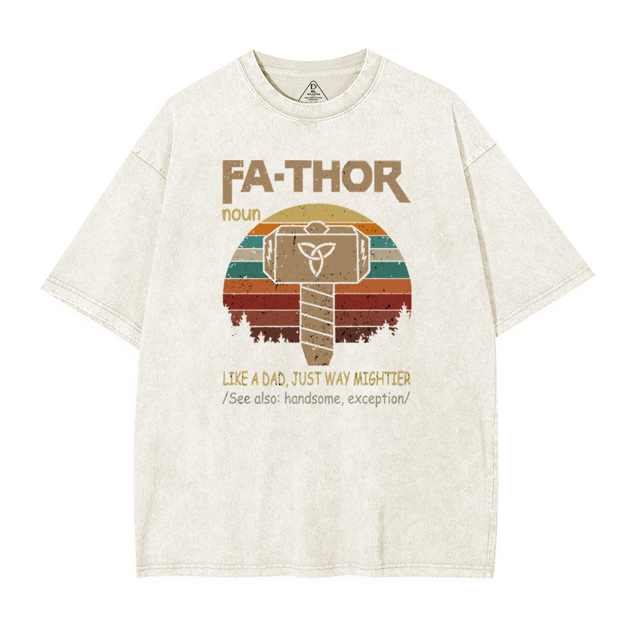 Fa-Thor Dad Washed T-Shirts