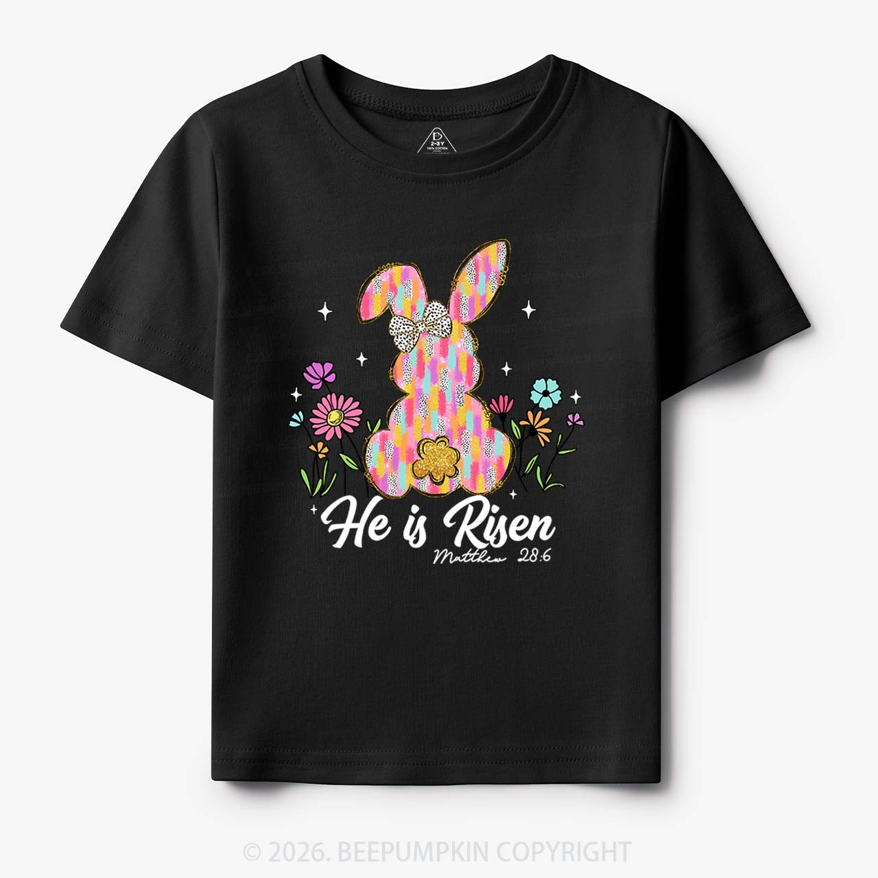 Risen In Bloom Faith & Flowers Toddler&Kids Tees