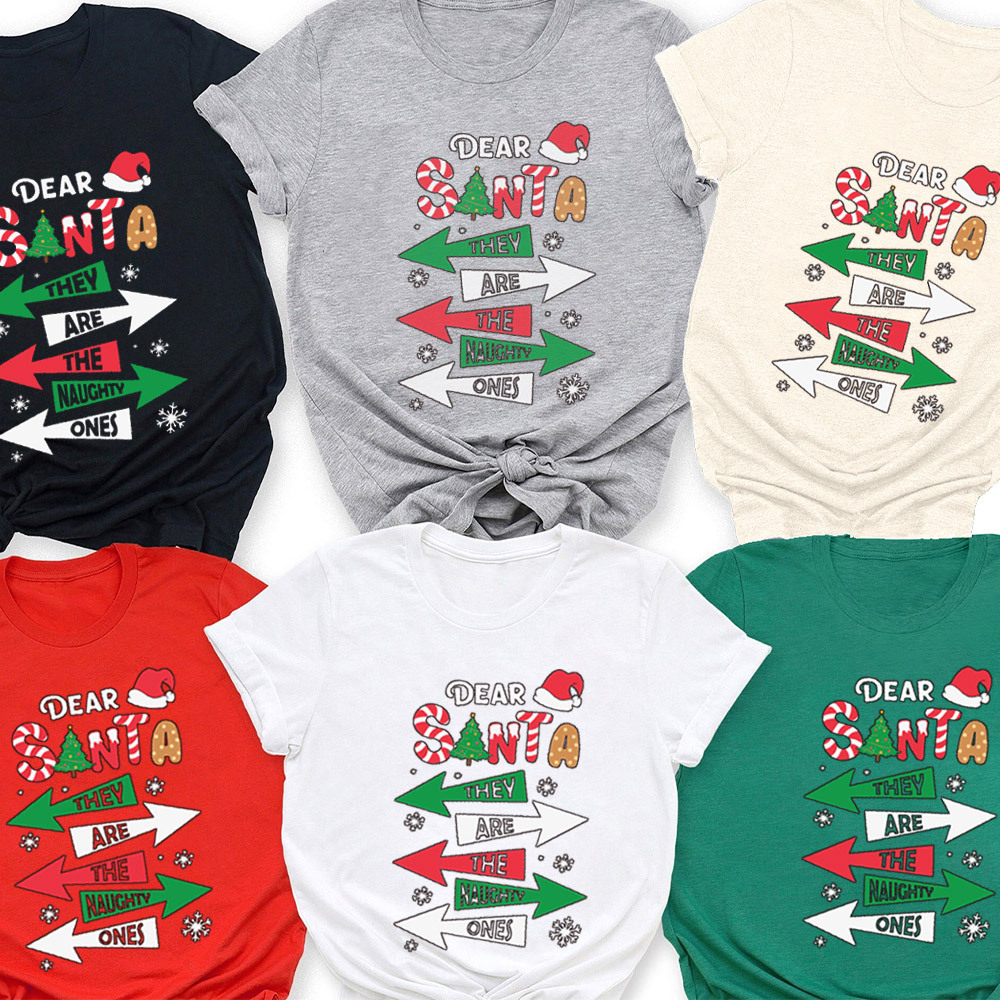 They Are The Naughty Ones Christmas Family Matching Shirt