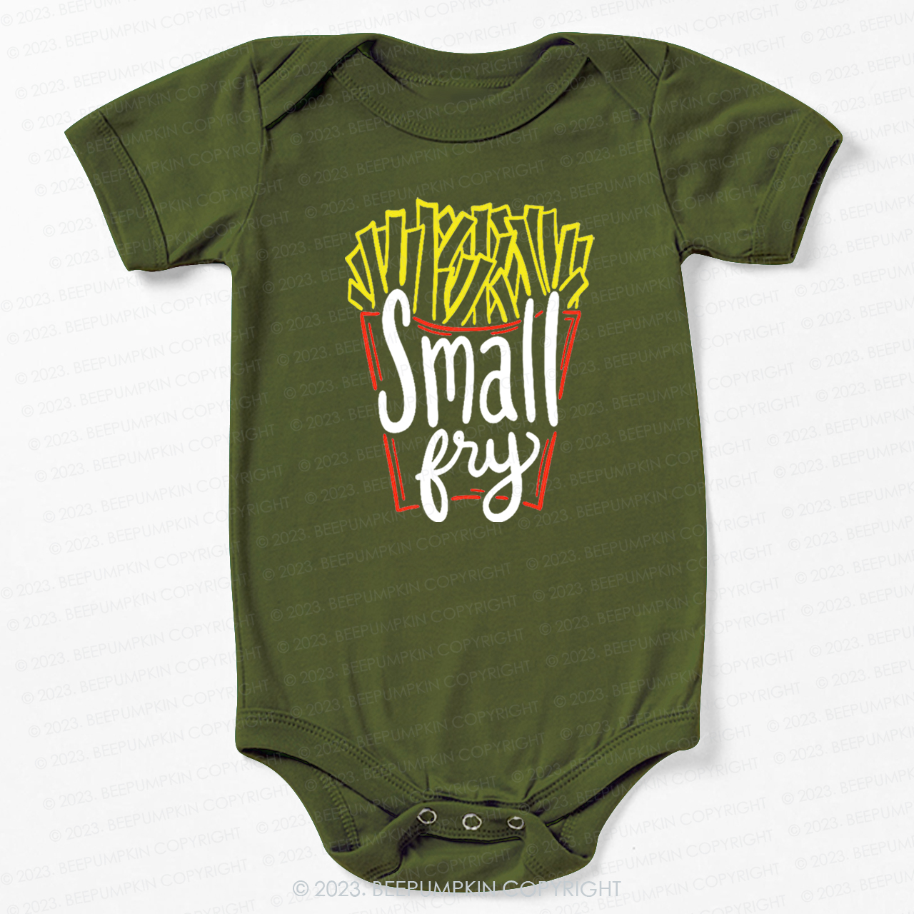Cute "Small Fry" Fries Bodysuit For Baby