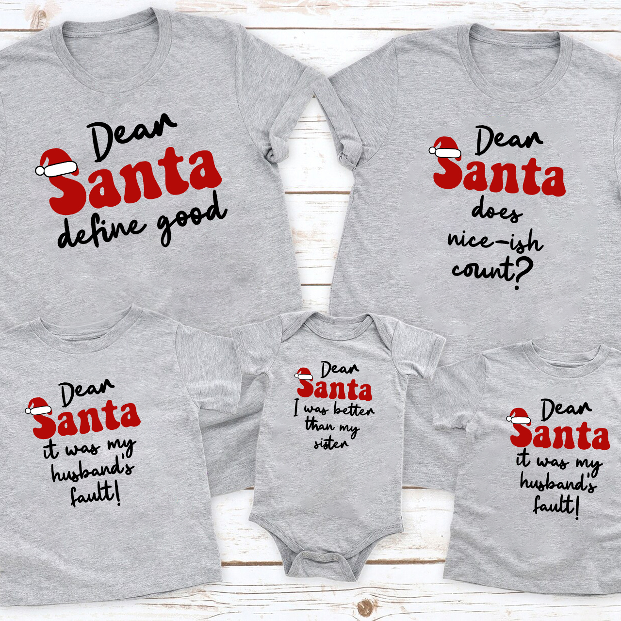 Dear Santa Define Good Christmas Family Matching Shirt