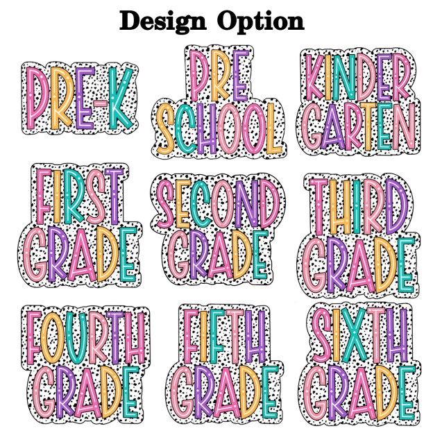 Personalized School Grade Toddler&Kids Washed Tees