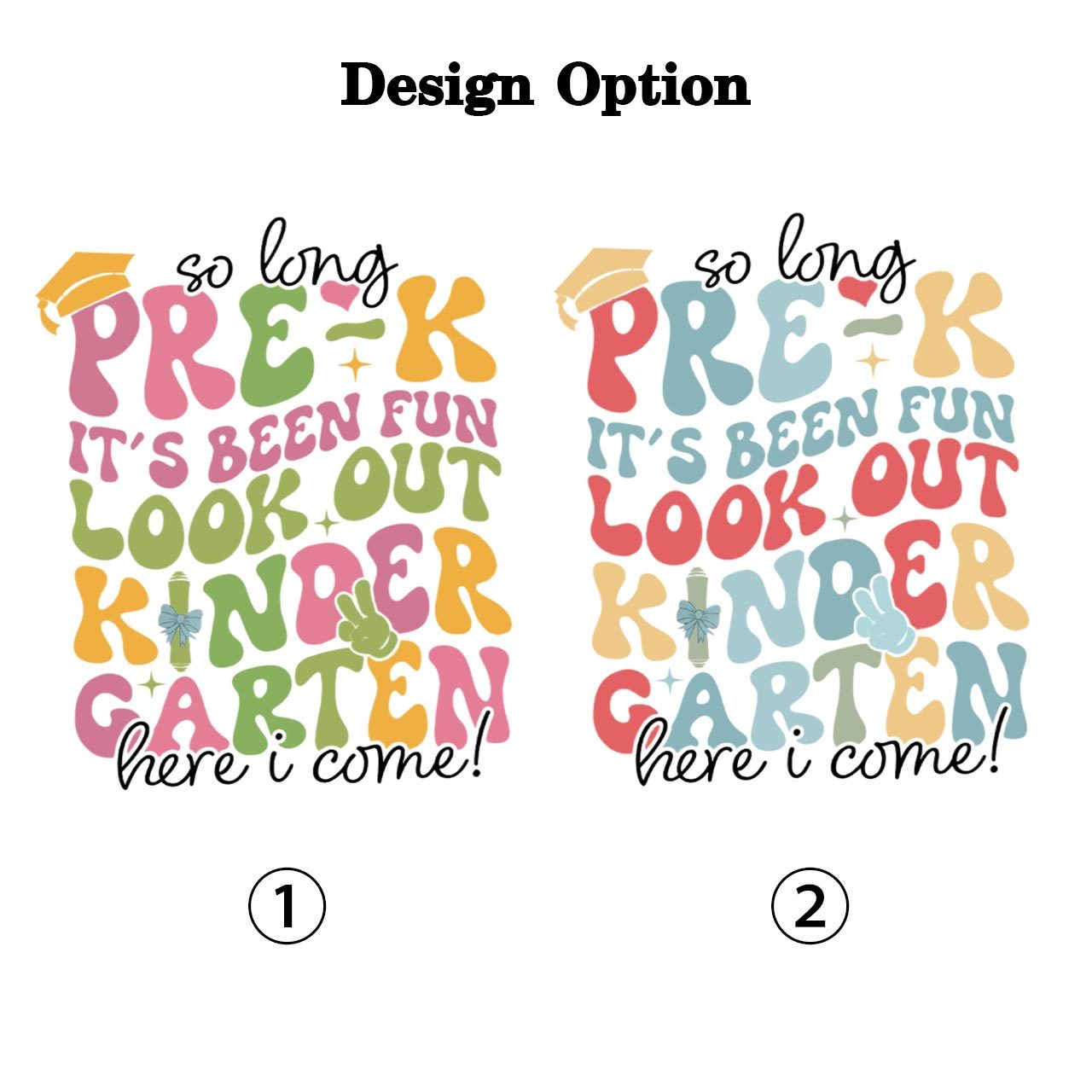 Personalized Name So Long Pre‑K Hello Kindergarten Toddler&Kid's Tees