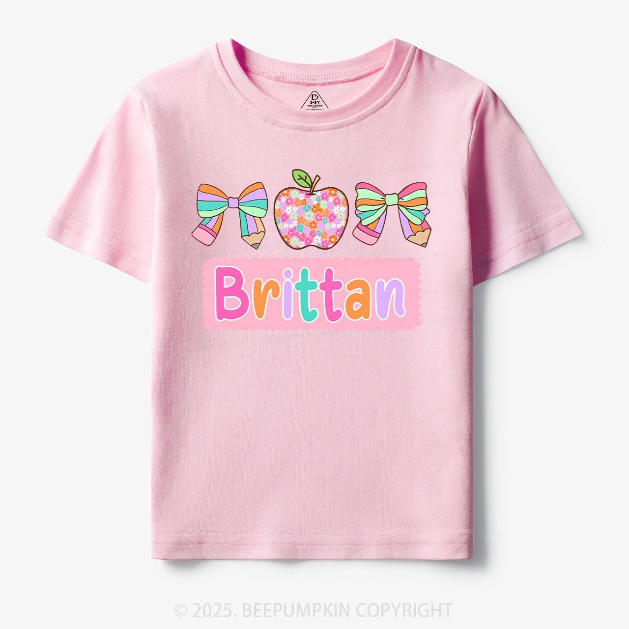 Personalized Pretty Name Toddler&Kid's Tees Beepumpkin