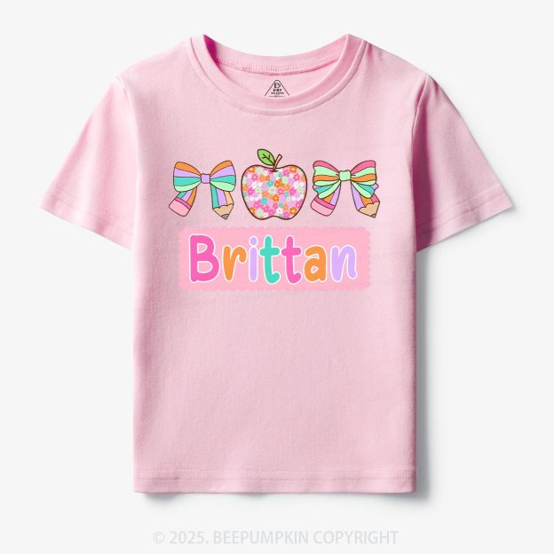 Personalized Pretty Name Toddler&Kid's Tees Beepumpkin