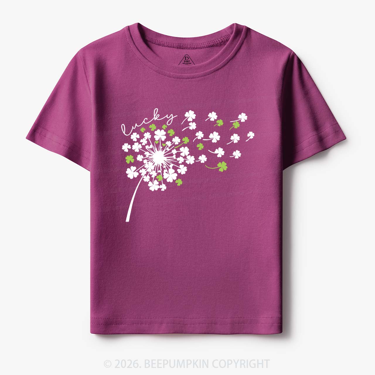 Dandelion Shamrock St. Patrick's Day Toddler&Kid's Tees Beepumpkin