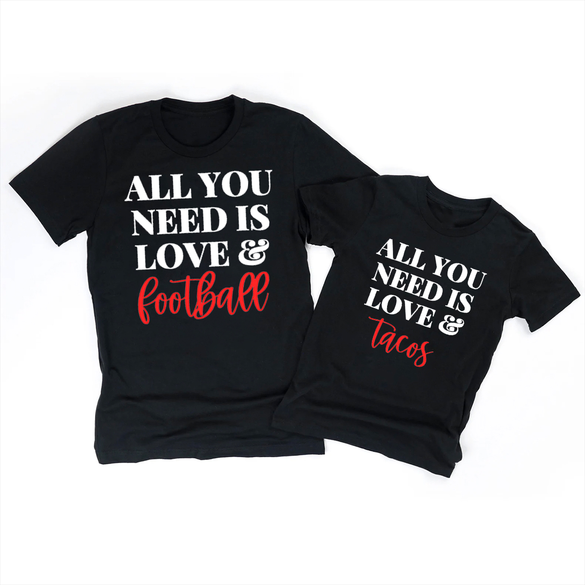 All You Need Is Love&... Family Matching Shirts