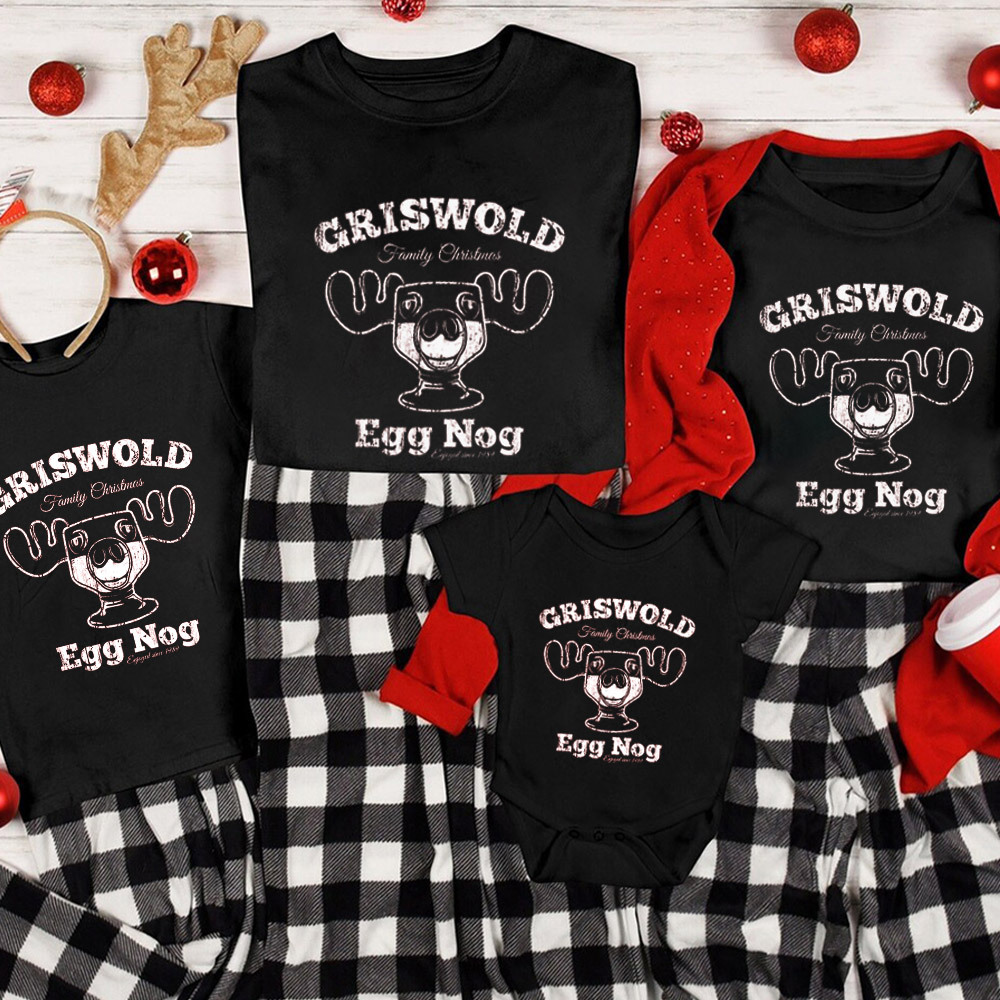Griswold Eggnog Christmas Family Matching Shirt