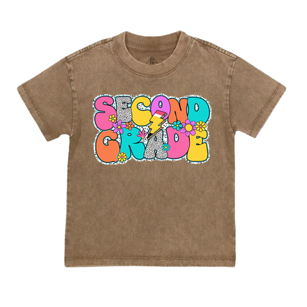 Personalized Retro Back To School Toddler&Kids Washed Tees